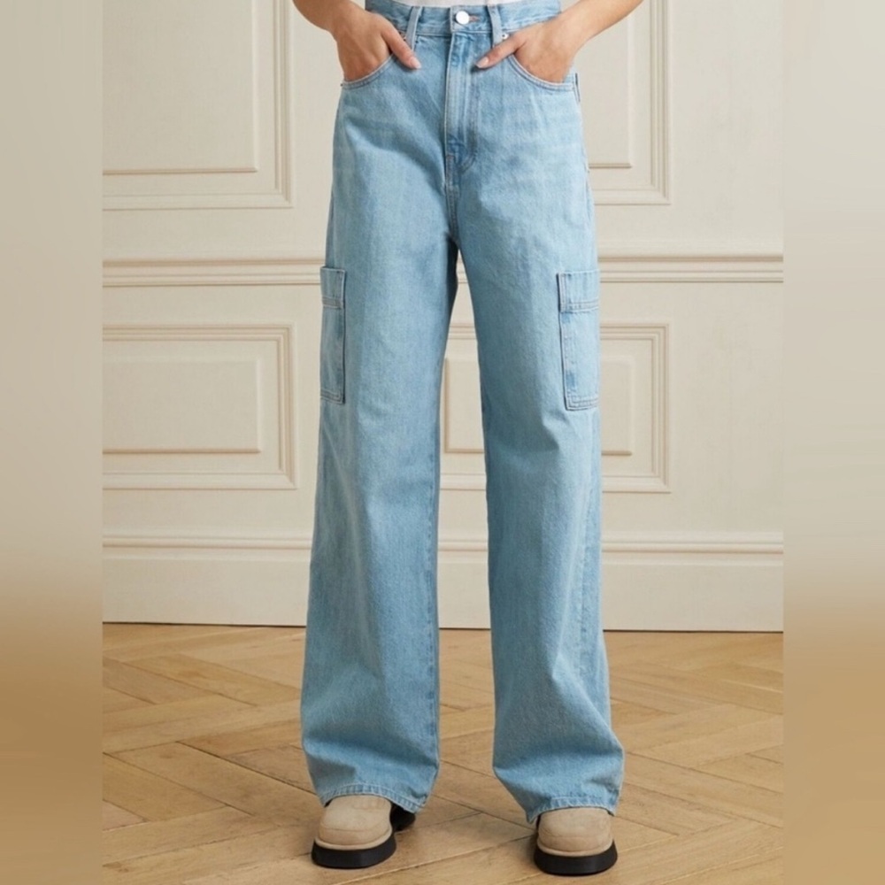 Frame High Rise Baggy Denim Jeans 28